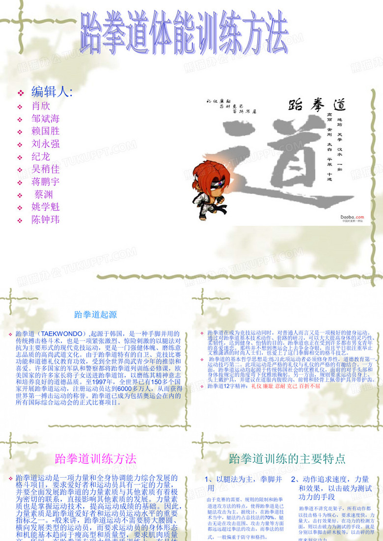 跆拳道体能训练
