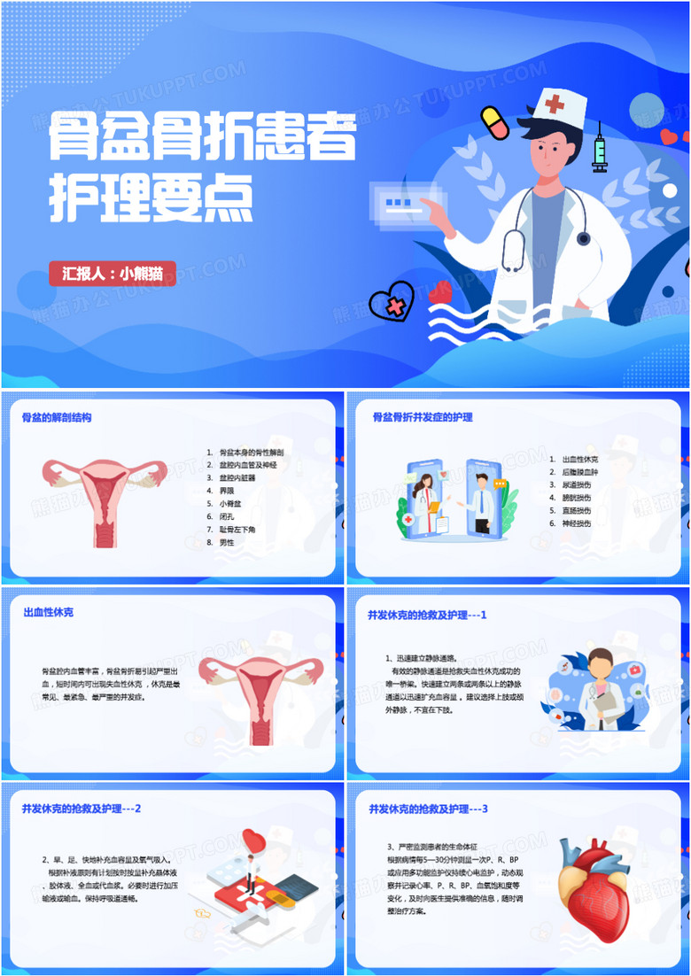 骨盆骨折患者护理要点PPT模板