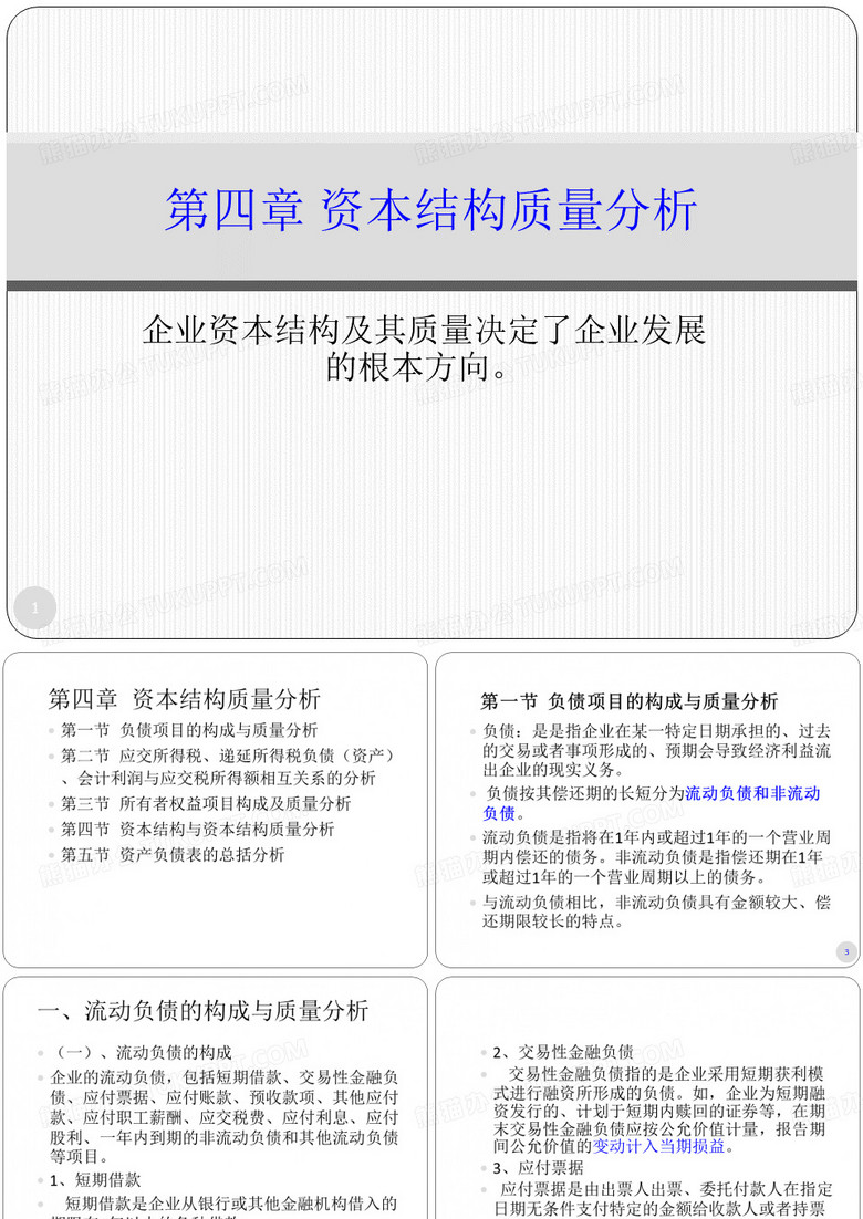 资本结构质量分析