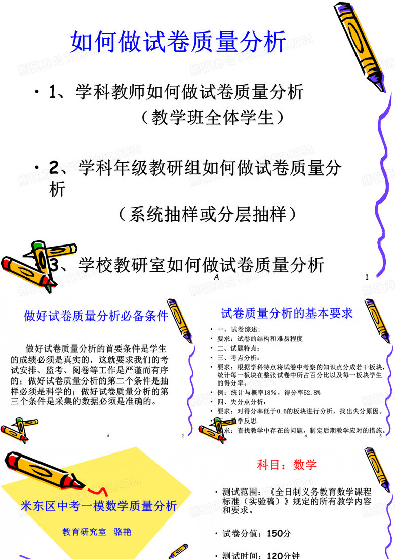 中考一模质量分析(数学)