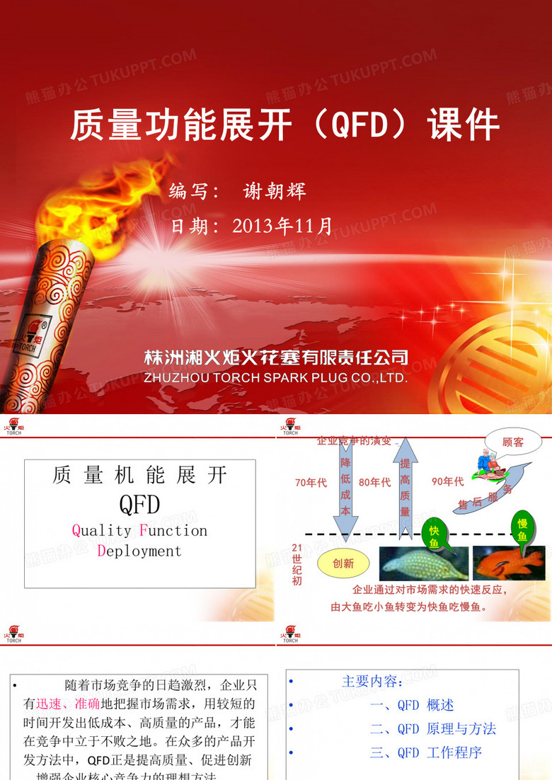 质量工具QFD培训课件分析