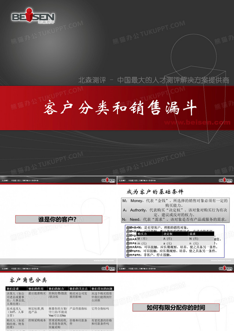客户分类和销售漏斗