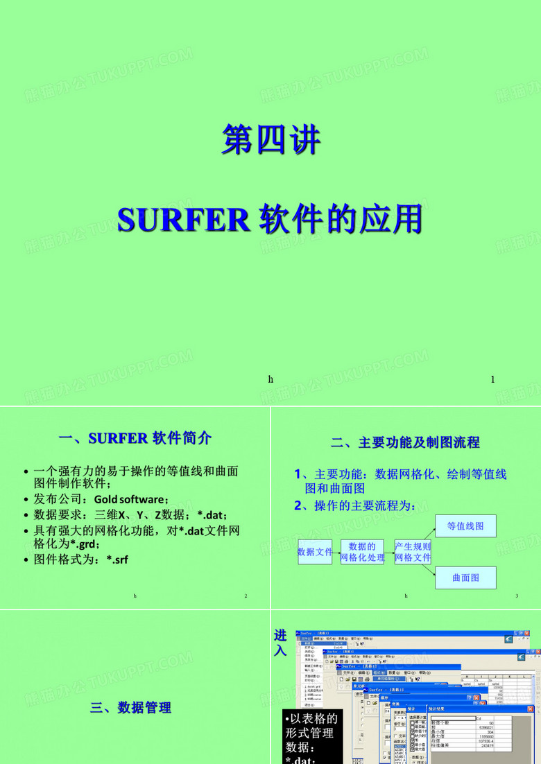 SURFER绘图软件的介绍