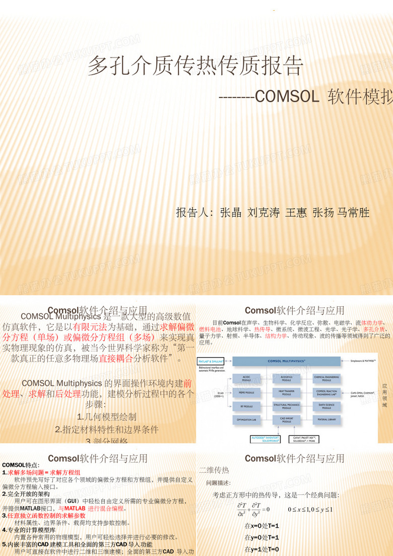 Comsol软件介绍与应用ppt
