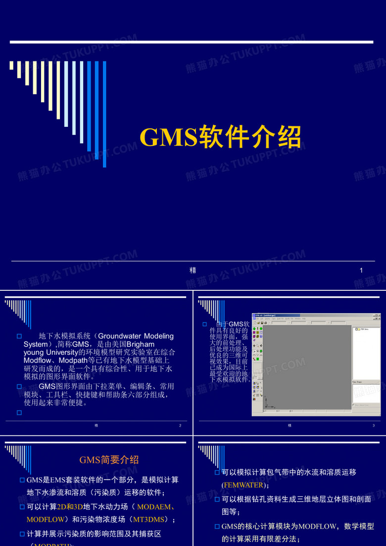 GMS地下水模拟软件软件介绍课件