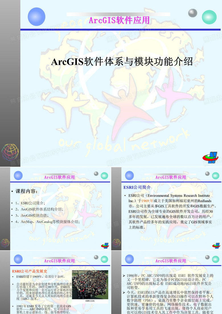 第八讲-ArcGIS软件体系介绍与ArcGIS模块功能介绍