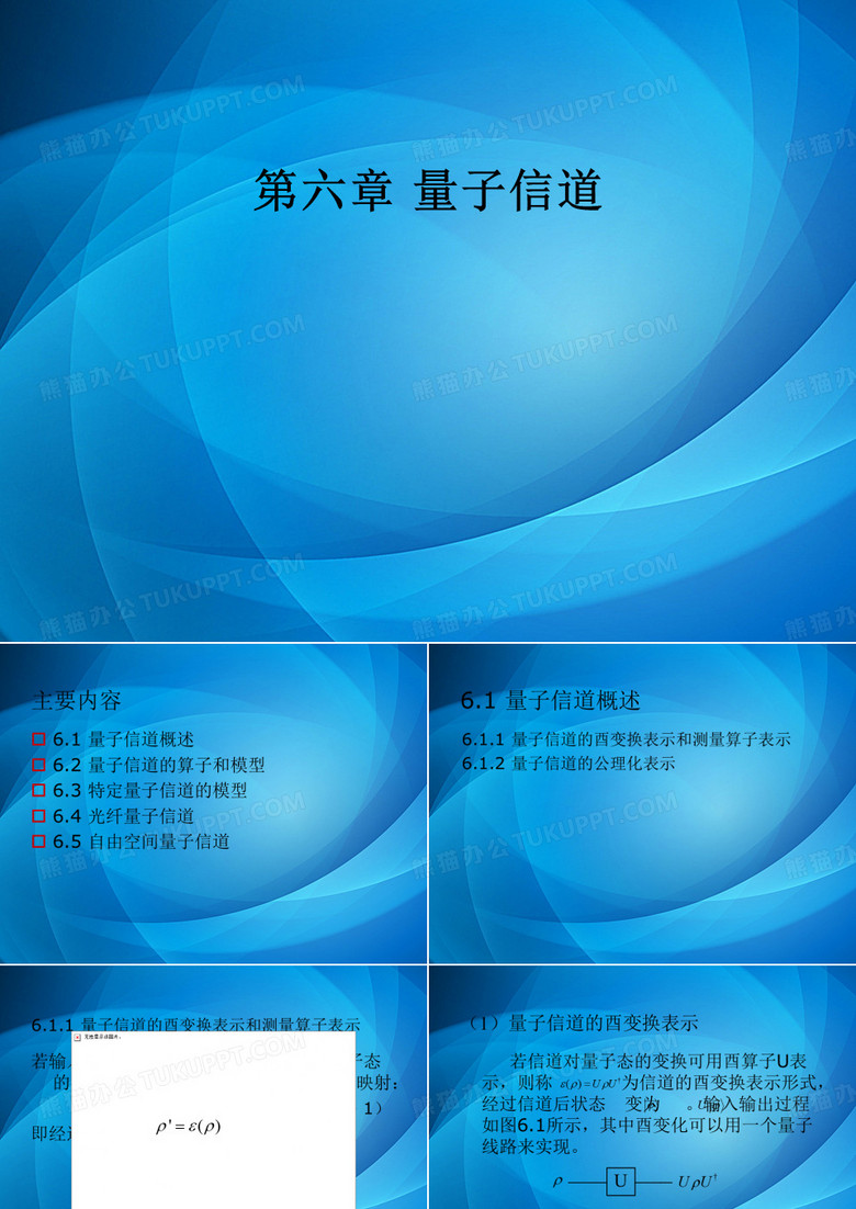 量子通信 第六章量子信道