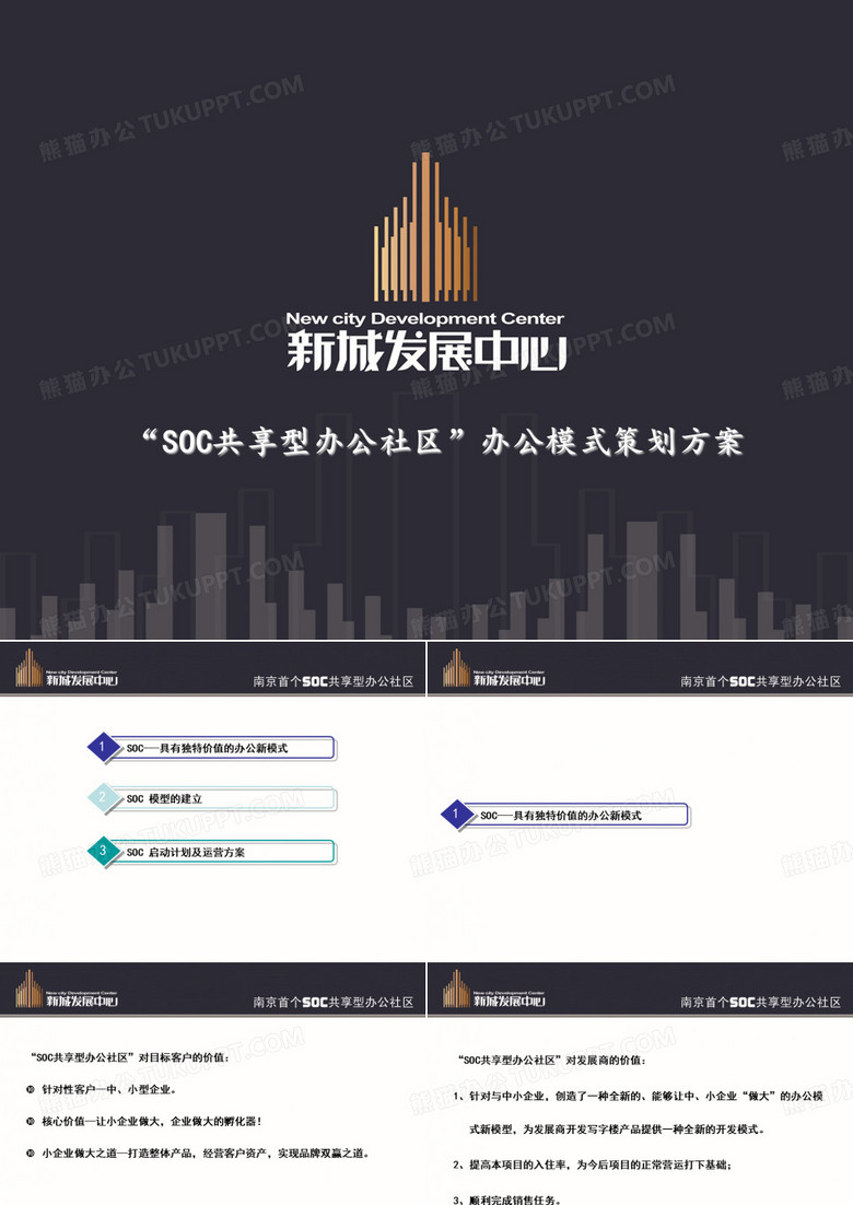 SOC共享型办公社区办公模式策划方案.ppt