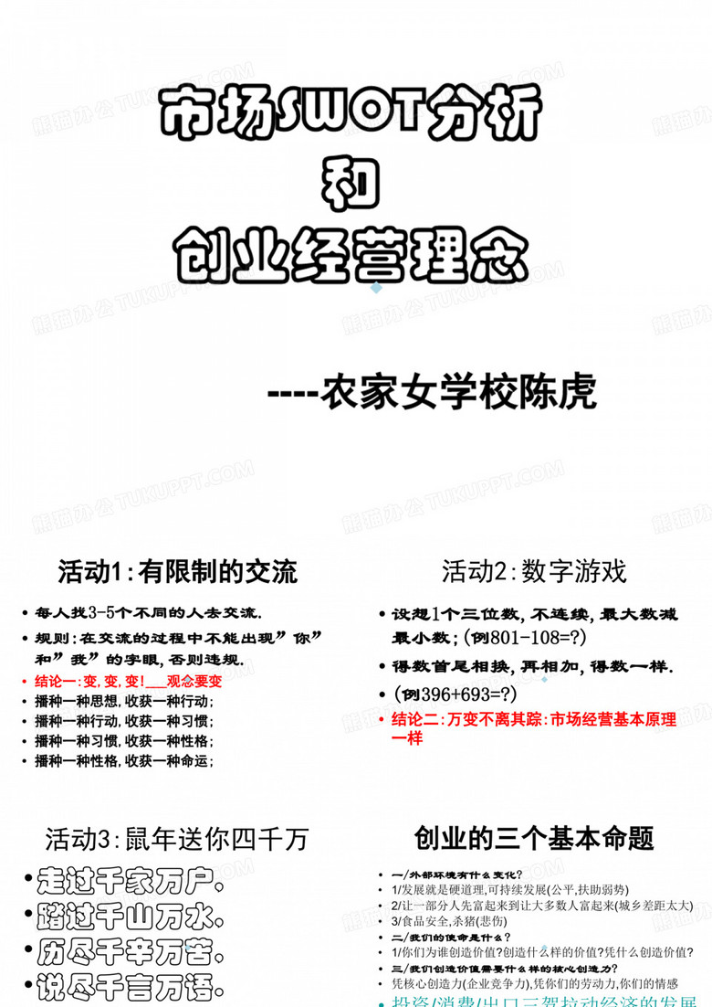 市场SWOT分析