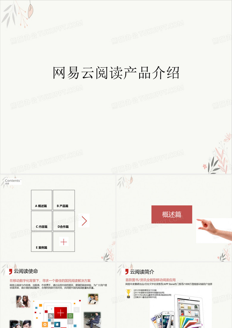 网易云阅读产品介绍课件-PPT