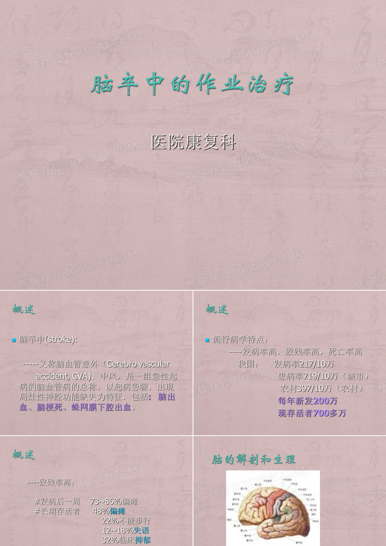 脑卒中作业治疗