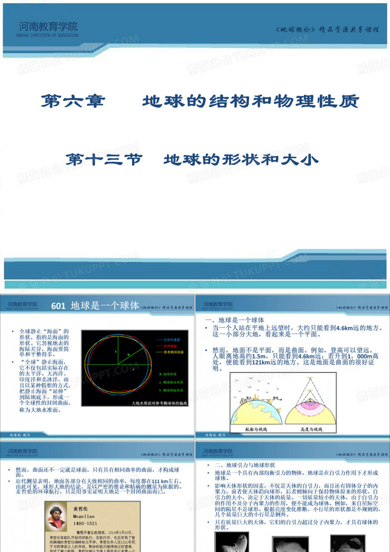 地球自转与地球形状地球自转惯性离心力