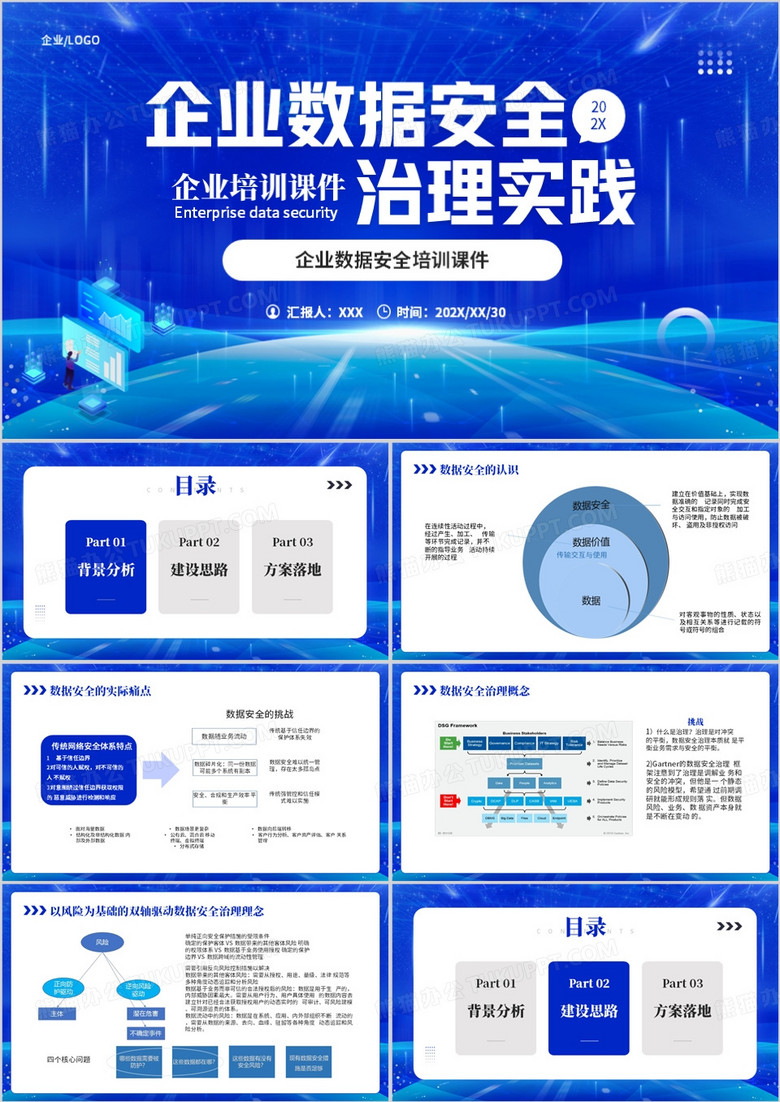 企业数据安全治理实践PPT模板