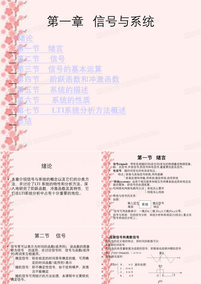信号与系统第一章信号与系统