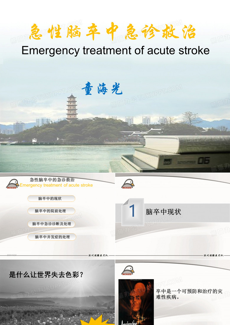 急性脑卒中急诊救治