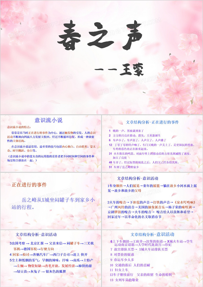 春之声语文课件PPT模板