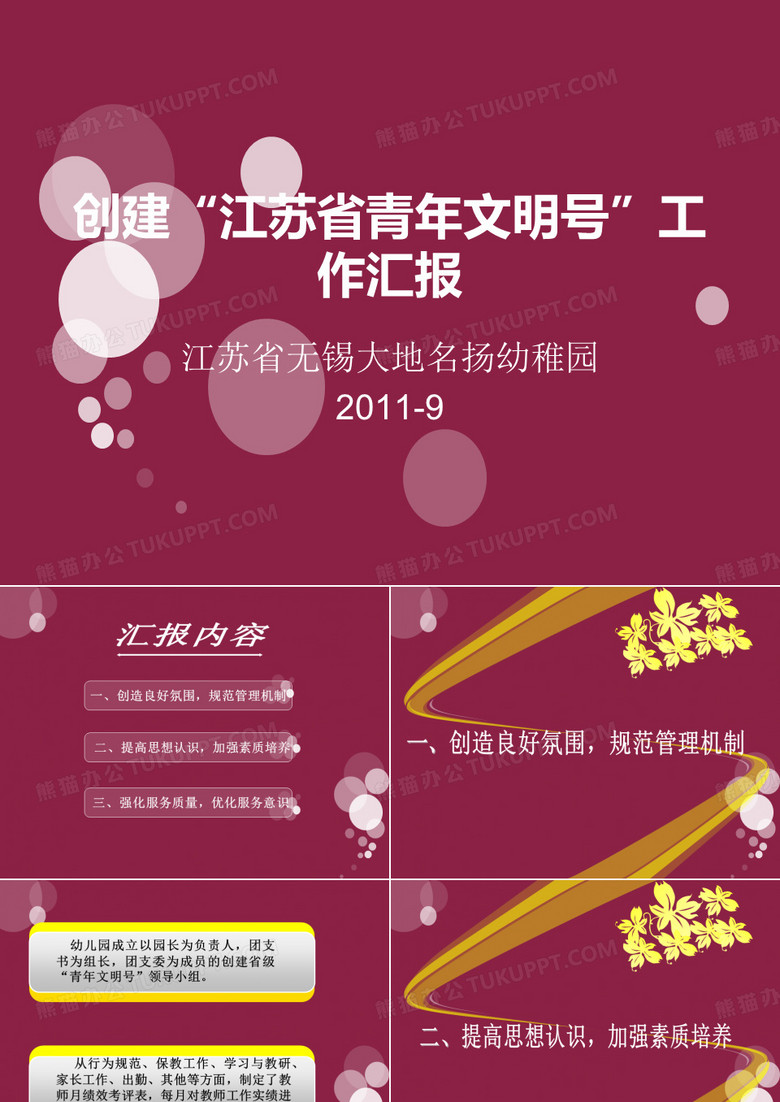 青年文明号创建PPT