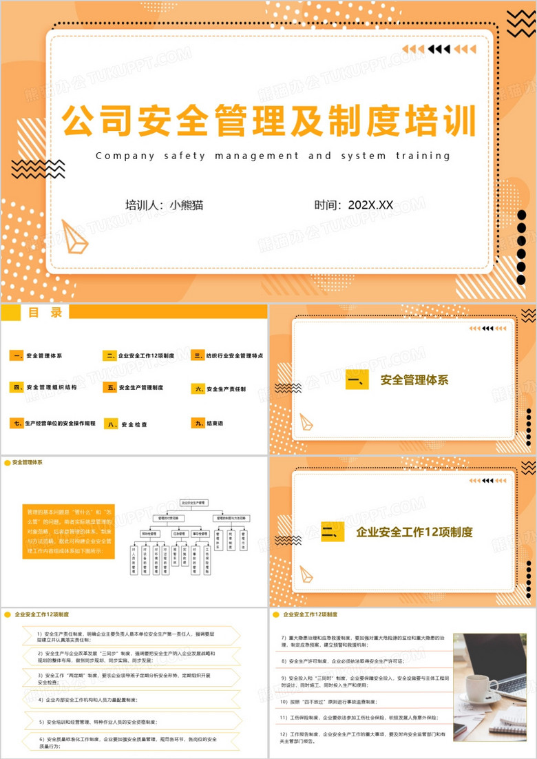 孟菲斯风公司安全管理及制度培训PPT模板