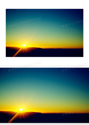 初升的太阳美丽景色摄影图片