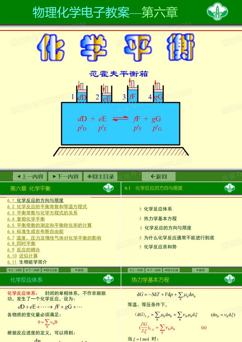 化学平衡