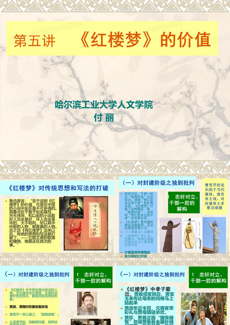 第五讲  红楼梦