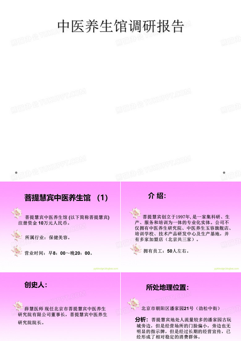 中医养生馆调研报告