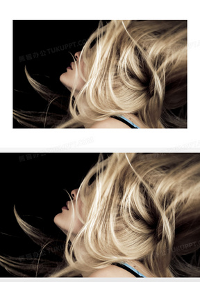 美女人物与凌乱的头发高清摄影图片