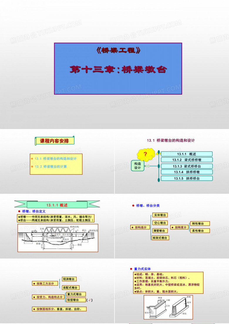 桥梁工程桥梁墩台