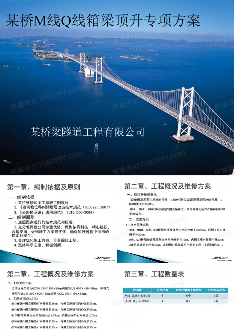 桥梁顶升方案汇报