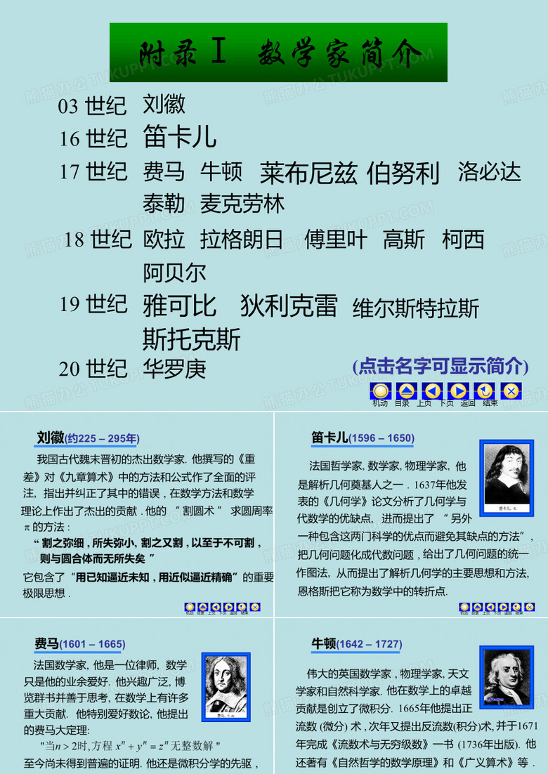 世界数学家介绍