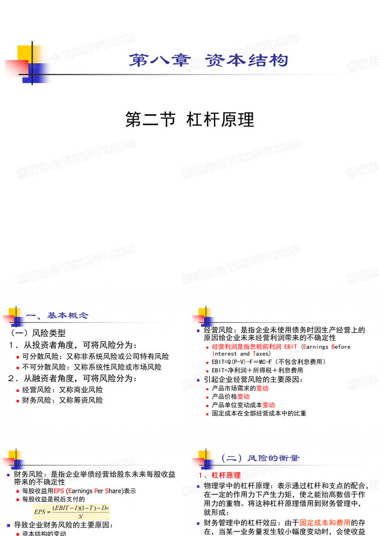 财务杠杆原理