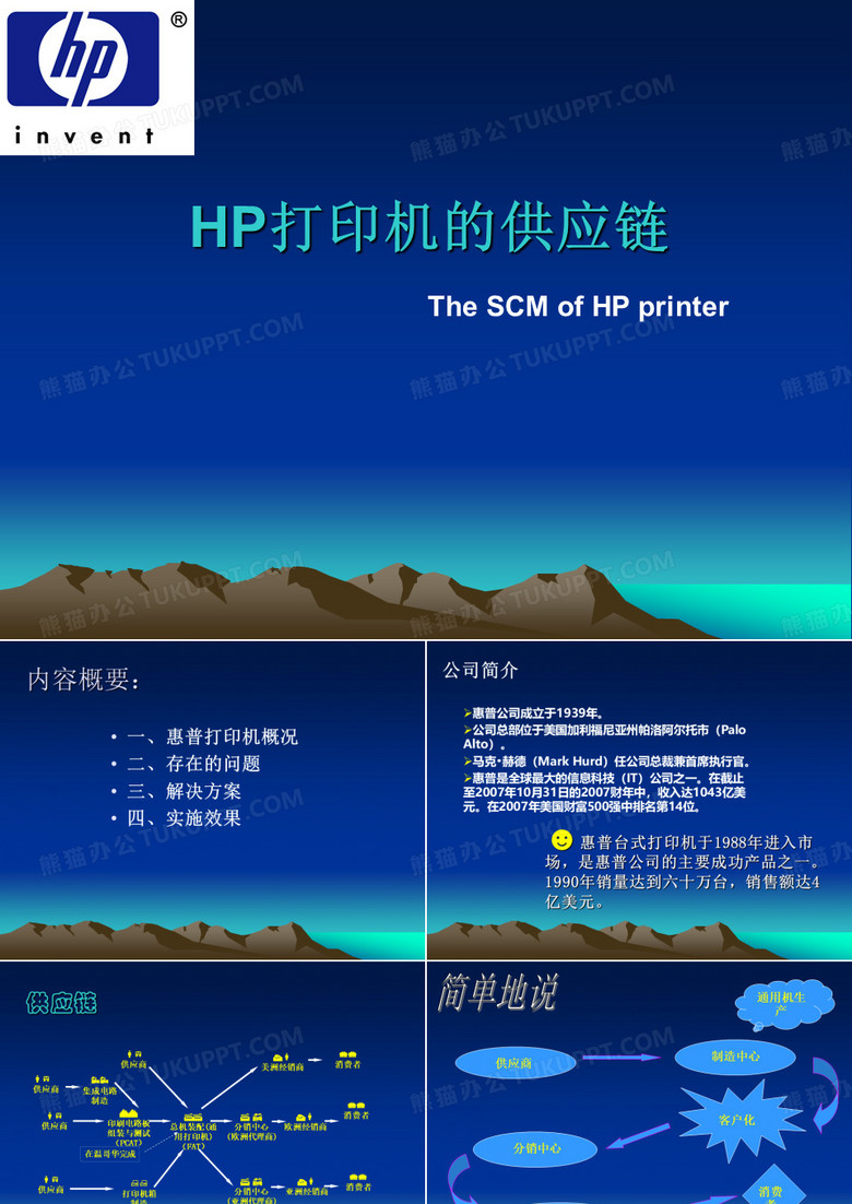 惠普打印机的供应链