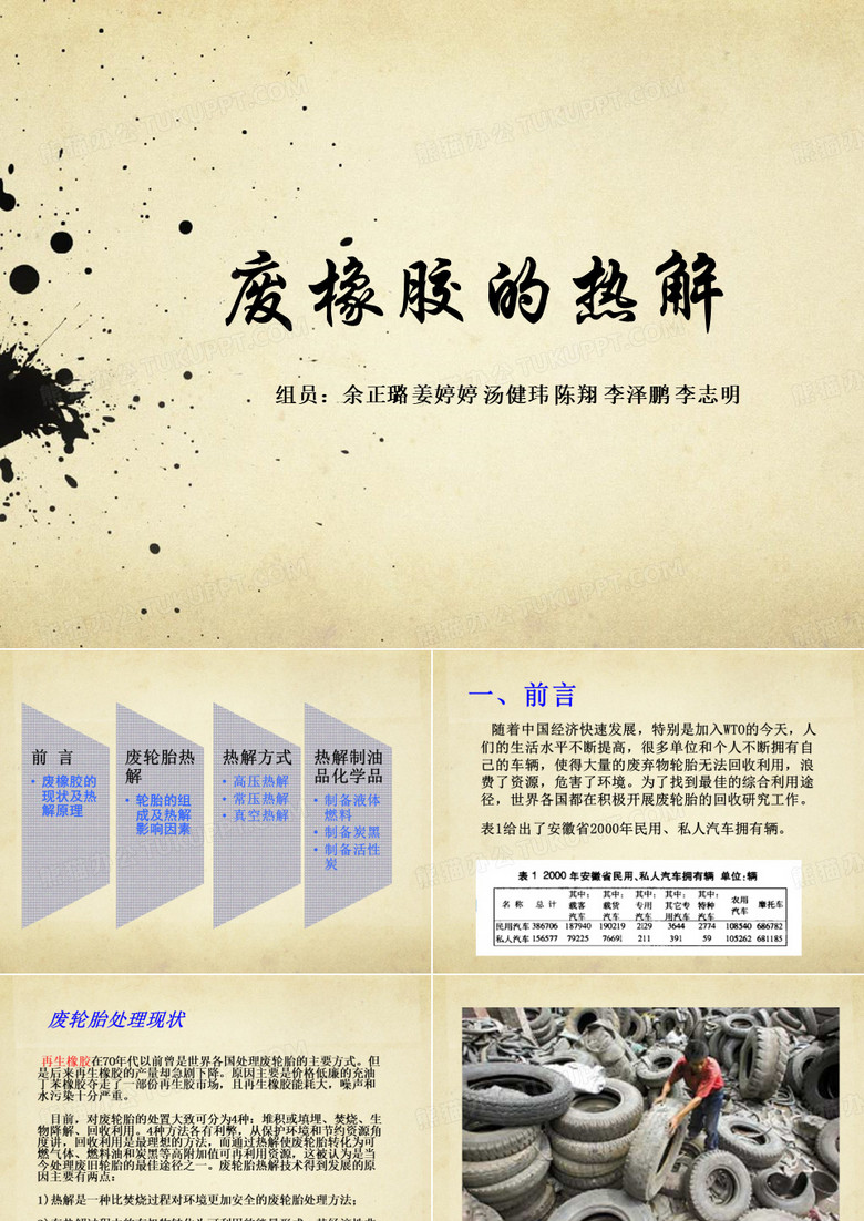废橡胶
