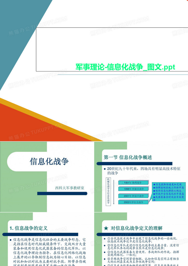 军事理论-信息化战争_图文.ppt