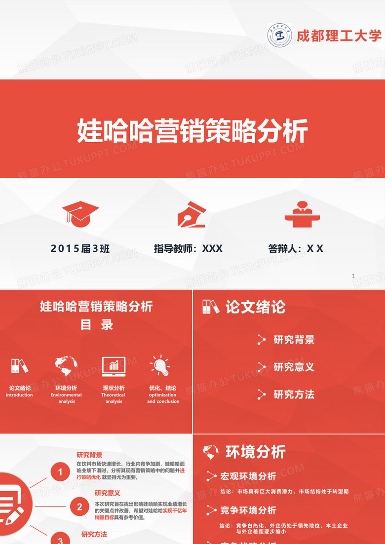 市场营销专业论文答辩ppt课件
