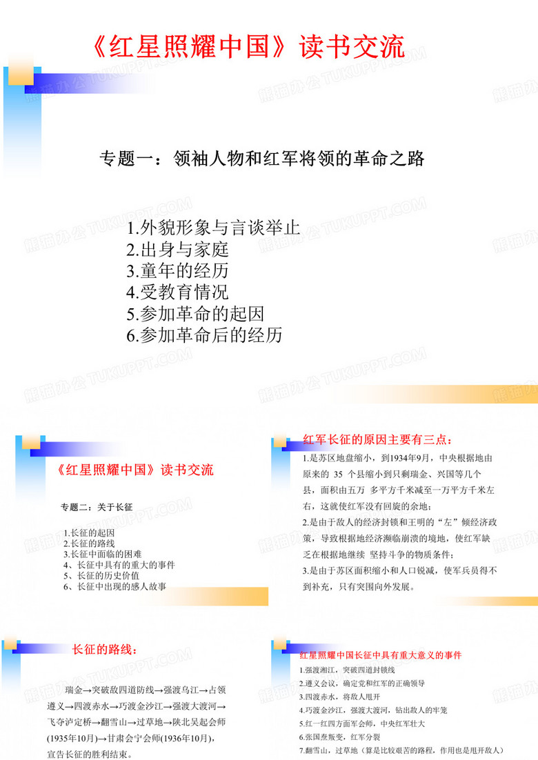 《红星照耀中国》读书交流1知识分享