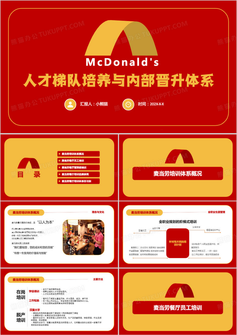 麦当劳的人才梯队培养ppt模板