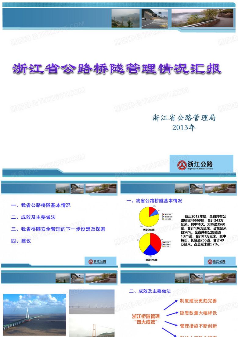 浙江省公路桥隧管理情况汇报