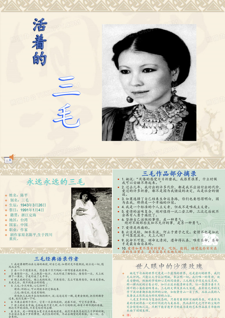 三毛-PPT