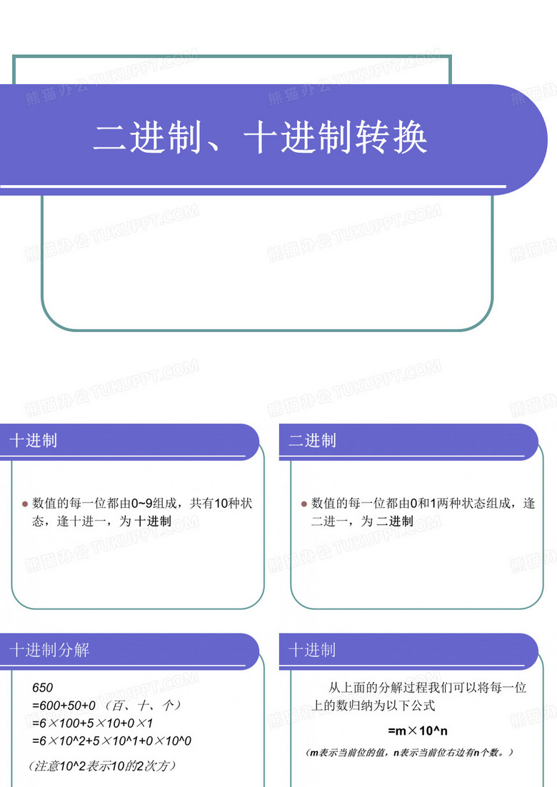 二进制、十进制转换