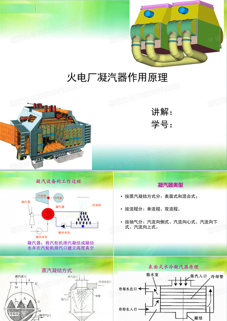 火电厂凝汽器工作原理