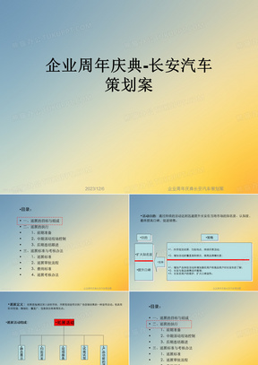 企业周年庆典长安汽车策划案