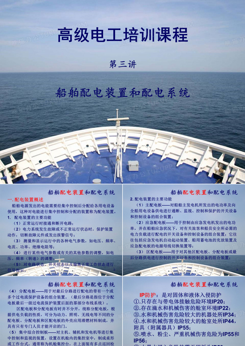 船舶配电装置和配电系统