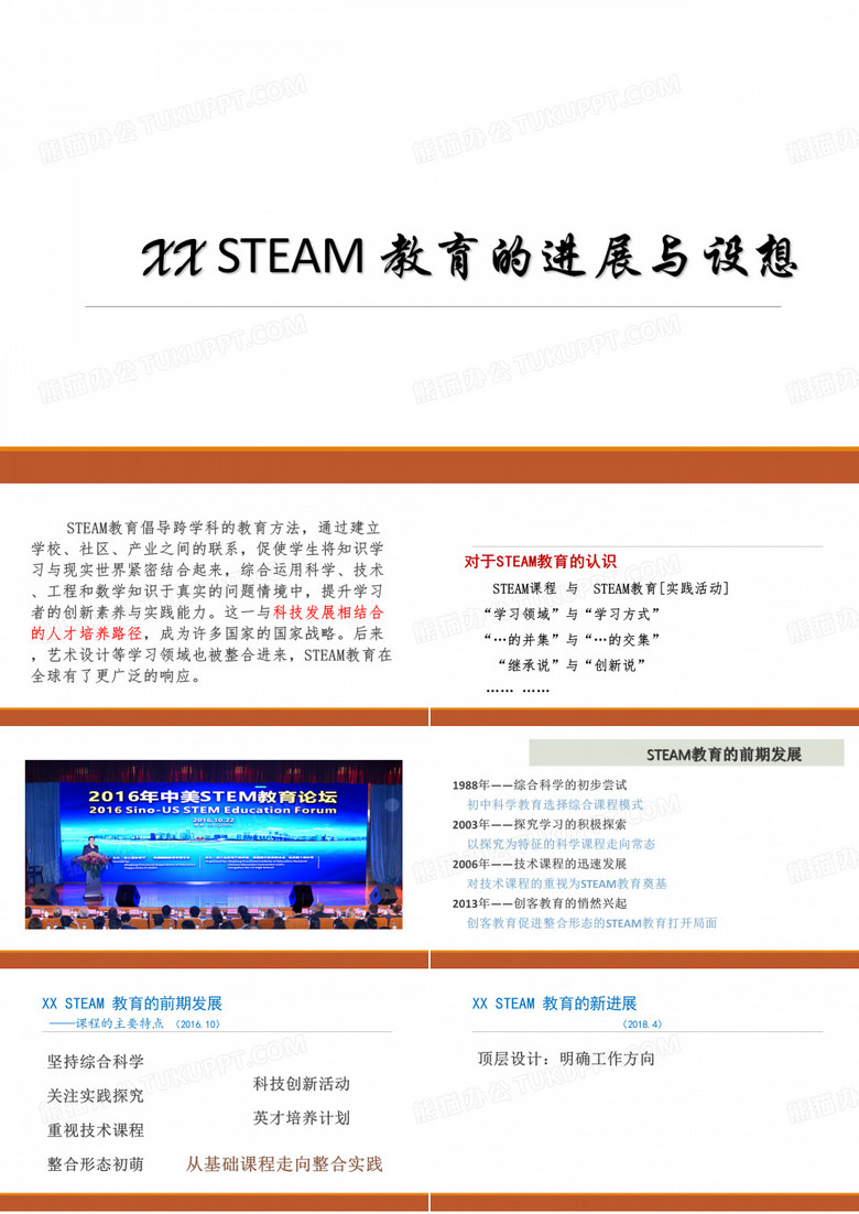 STEAM教育的进展与设想-STEAM教育讲座PPT