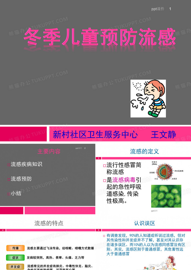 冬季儿童预防流感  ppt课件