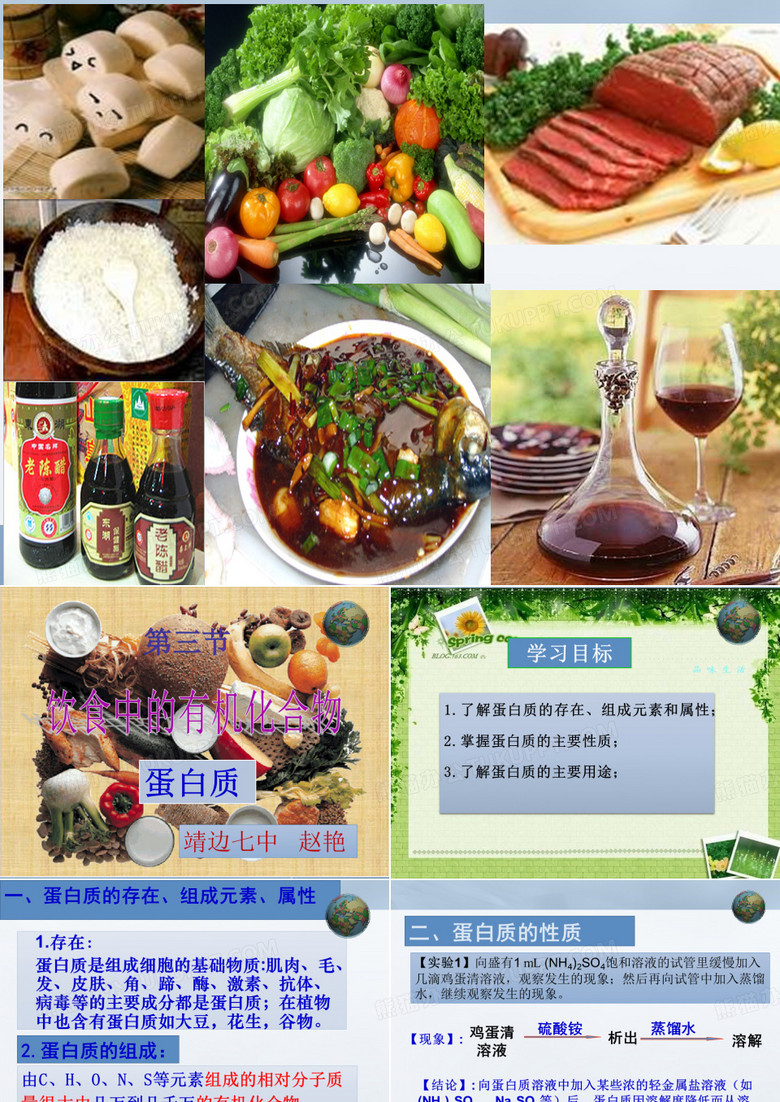 高中化学蛋白质课件