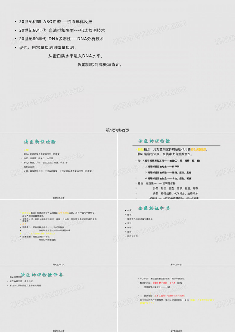 法医学法医物证PPT课件