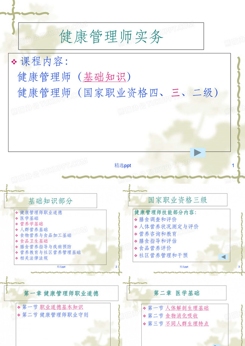 健康管理师-总课件