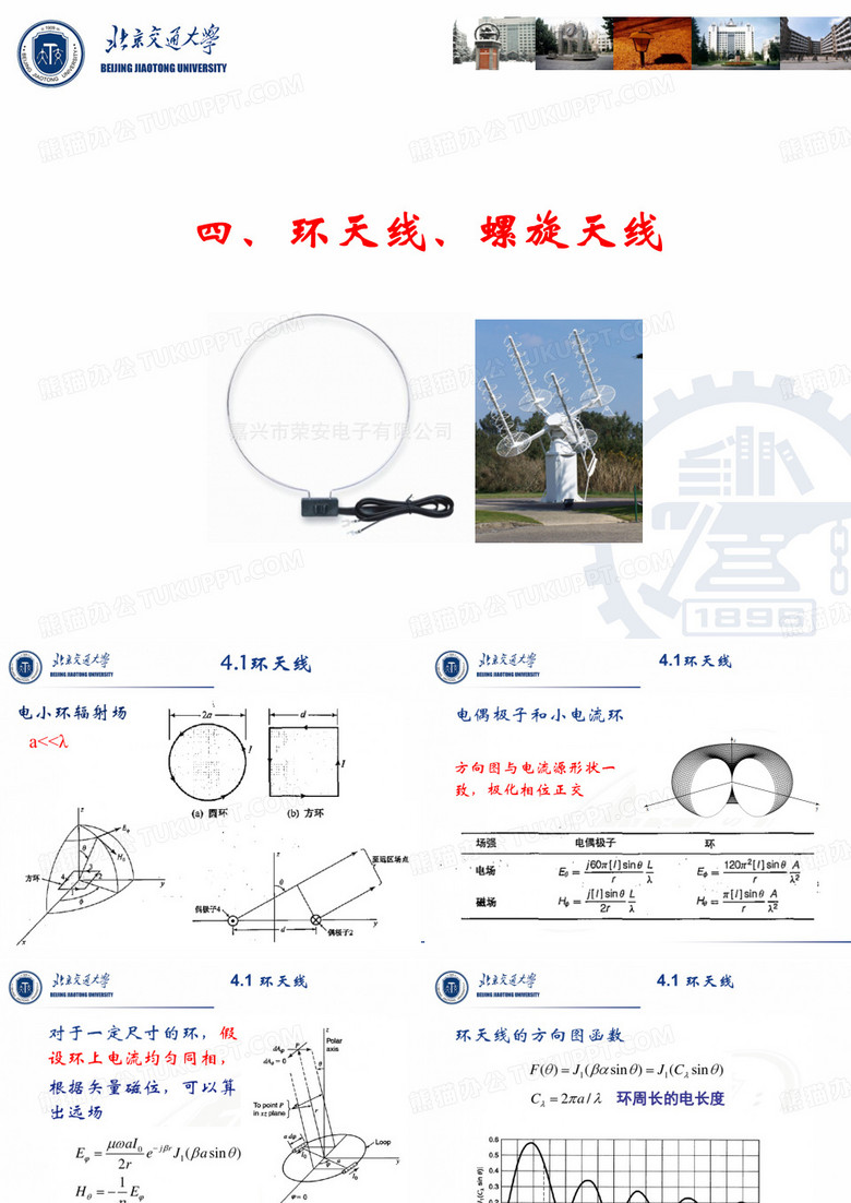 天线原理与设计—第四章环天线螺旋天线