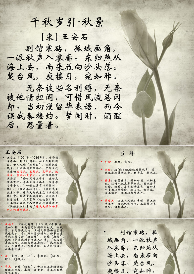 《千秋岁引·秋景》